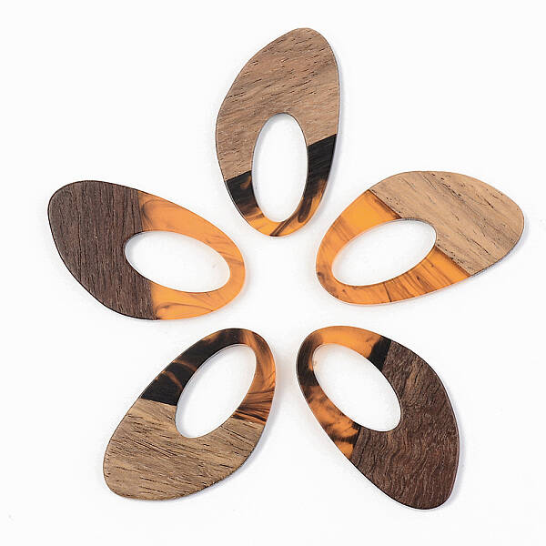 Resin & Walnut Wood Pendants