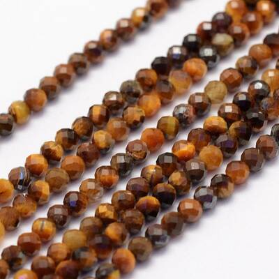 Natural Tiger Eye Beads Strands
