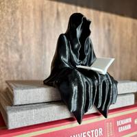 Bookshelf Grim Reaper Figurine / Ghost / Death Figure / Suriel | Bookshelf Decor | 3D Printed Gift, Bookish Merch, Teacup Cof...