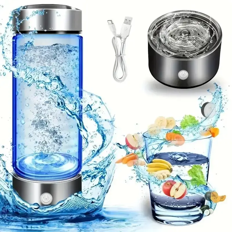 3 in 1 Hydrogen Water Bottle, 1 Set Hydrogen Water Generator, Portable Water Ionizer, Water Quality Improver for Home, Office...
