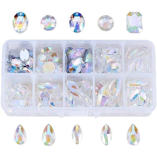 150 pcs Taiwan Acrylic Rhinestone Links Faceted Rhinestones For Jewellery Making And Dress Decorations
