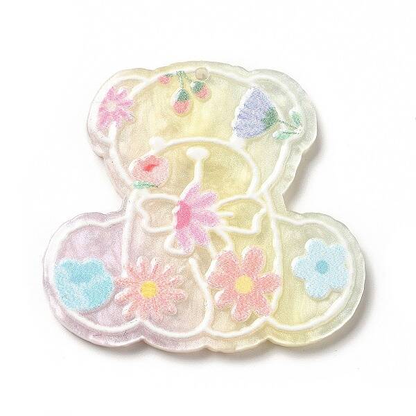 Printed Opaque Acrylic Pendants