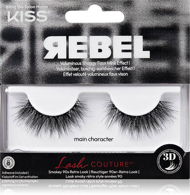 KISS Rebel False eyelashes Main Character 2 pieces