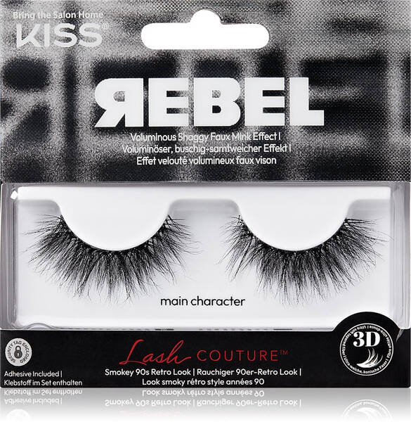 KISS Rebel False eyelashes Main Character 2 pieces