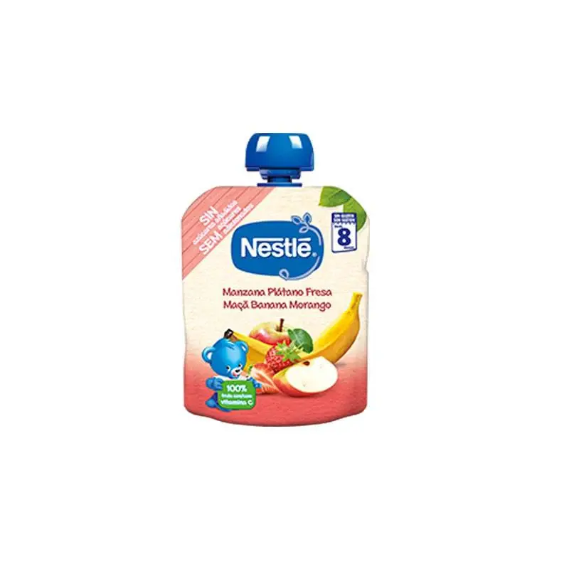 Nestlé Nestlé Apple, banana and strawberry bag 8m 90g