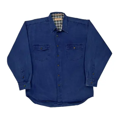 Guess Shirt - Medium Blue Cotton