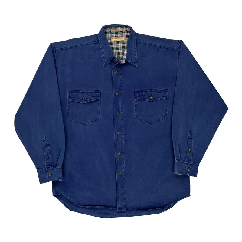 Guess Shirt - Medium Blue Cotton