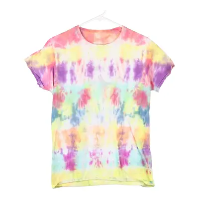 Fruit Of The Loom Tie-Dye T-Shirt - Small Multicoloured Cotton