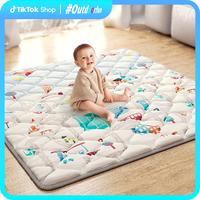 ieBabay Baby Play Mat 50x50 Inches - Thickened Soft Sponge Floor Game Pad for Infants | Non-Toxic Nursery Crawling Mat | Port...