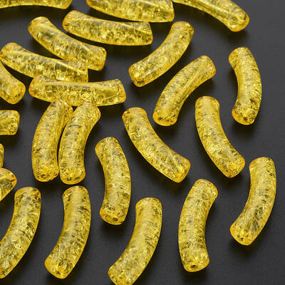 Transparent Crackle Acrylic Beads