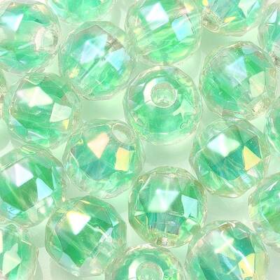 UV Plating Transparent Acrylic European Beads