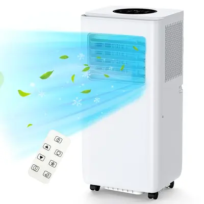 Garvee Portable Air Conditioner, 8000 BTU for Rooms up to 450 Sq. Ft., 3-in-1 AC with Dehumidifier & Fan Modes, Easy Install ...