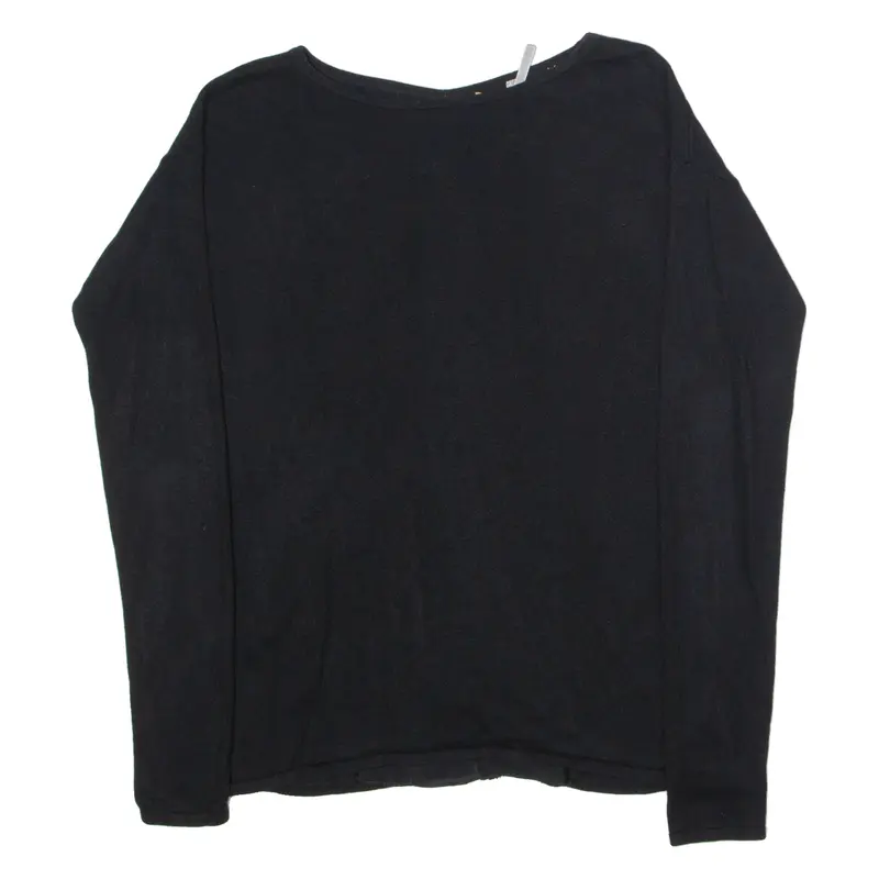BOSS Ivahida Womens Jumper Black Tight Knit Wool XS