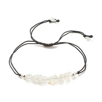 Opalite Chips Braided Bead Bracelet