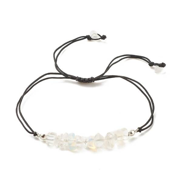 Opalite Chips Braided Bead Bracelet