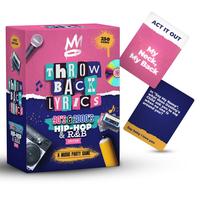 Throwback Lyrics - The 90s & 2000s Hip-Hop & R&B Music Party Game 250 Trivia Cards & Charades for Game Nights, Date Nights & ...