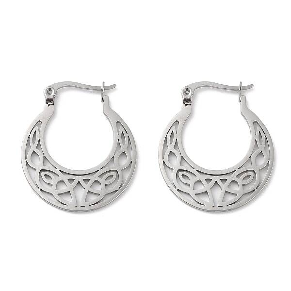 Non-Tarnish 304 Stainless Steel Hoop Earrings