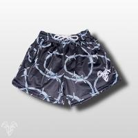 Men's Goat Strength Mesh Shorts / Men's Shorts 5 inch inseam Barbed Wire Pattern Shorts Gym Breathable Elastic Workout Barbed...