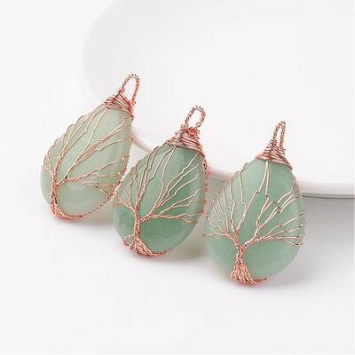 Natural Green Aventurine Pendants