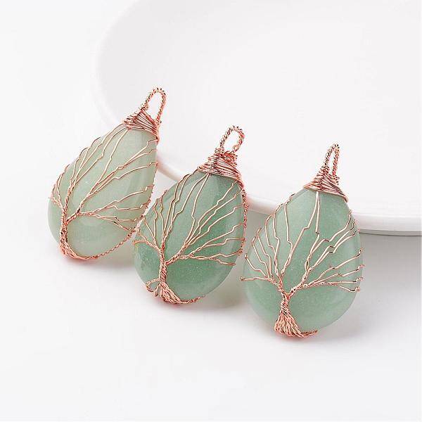 Natural Green Aventurine Pendants