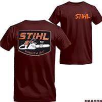 STIHL Chainsaw Graphic Shirt , In Sawdust We Trust Design , Outdoor Logging Workwear , Casual Woodworker T-Shirt , Forestry L...