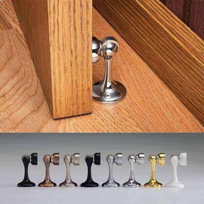 Soss Magnetic Door Holder/Stop, Matte Black