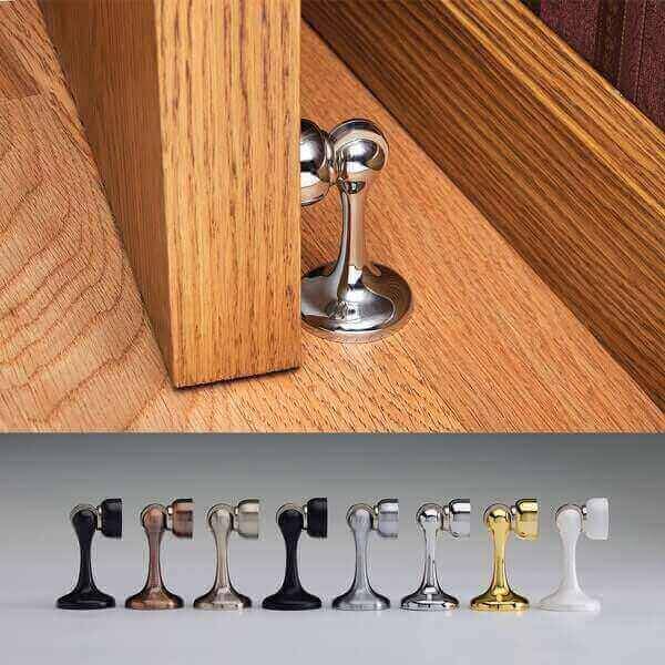 Soss Magnetic Door Holder/Stop, Matte Black