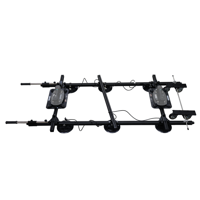 GRABO Panel Pro Modular Rail Suction Gripster System, 6 Cups, 441 lb
