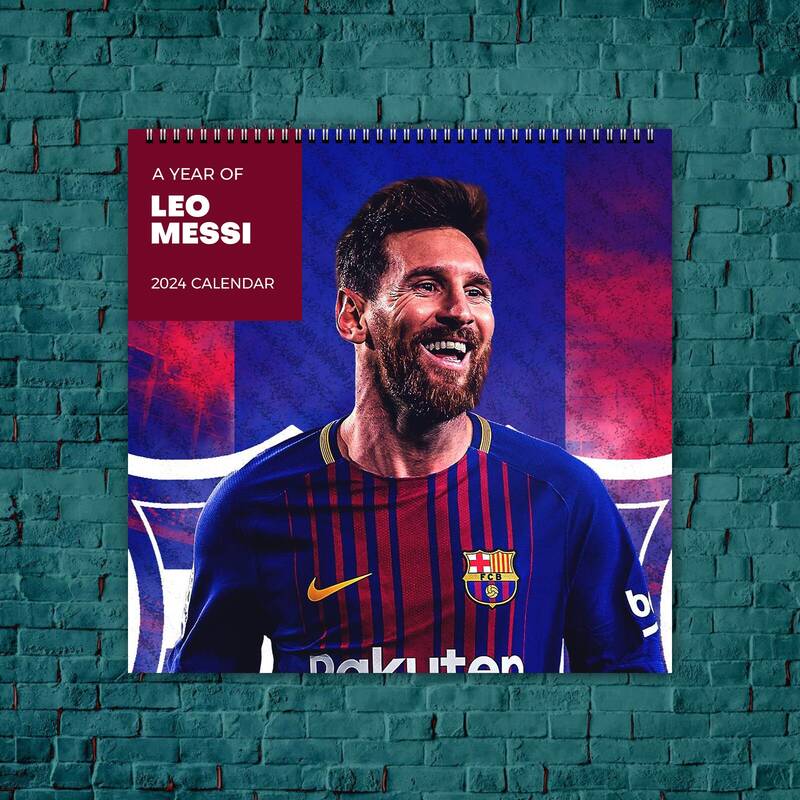 Leo Messi Calendar 2024, Celebrity Calendar, M10 2024 Wall Calendar, Football Legend