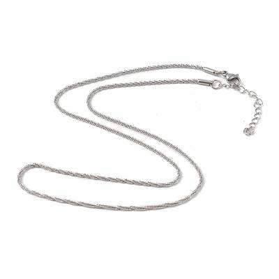 Non-Tarnish 304 Stainless Steel Bone Rope Chain Necklace for Women