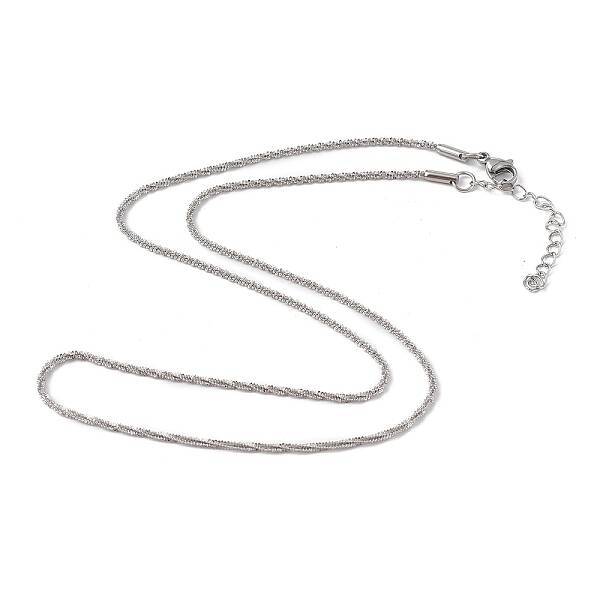 Non-Tarnish 304 Stainless Steel Bone Rope Chain Necklace for Women