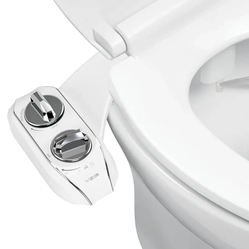 LUXE Bidet NEO 120 Plus - Bidet Attachment for Toilet Seat, Rear Wash, Easy Slide-in Install, Patented 360° Self-Clean, and ...