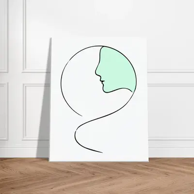 Ethereal Silhouette - Contemporary Canvas Art