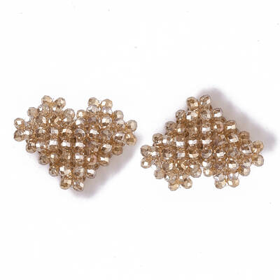 Plating Acrylic Woven Beads