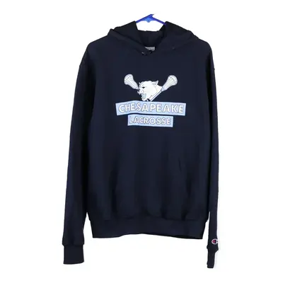 Chesapeake Lacrosse Champion College Hoodie - Medium Navy Cotton