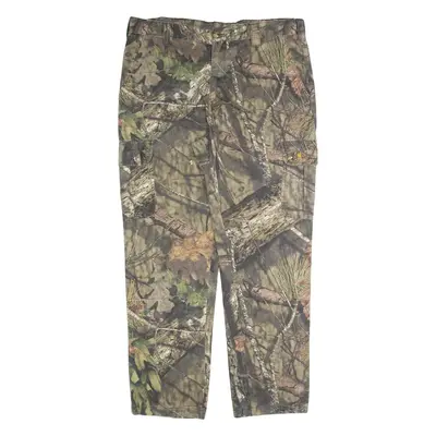 BROWNING Cargo Camo Mens Trousers Brown Regular Straight W42 L32