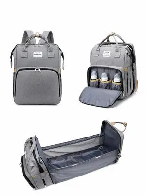 Simple Multi-functional Large Capacity Summer Backpack, Lightweight Bag, Portable Stroller Bag for Women & Girls, Casual Tren...