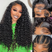 Bling Hair 180Density Ready&Go Glueless Human Hair Wig 5x5 Deep Wave Glueless Lace Closure  Human Hair Wig Water Wave Wig Hum...