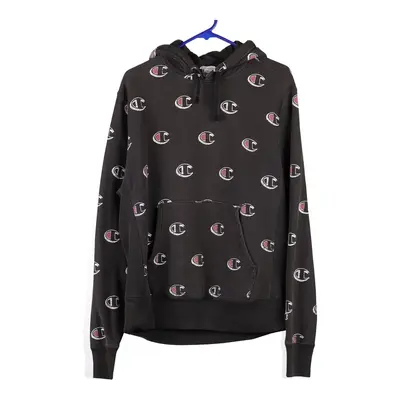 Reverse Weave Champion Hoodie - Medium Black Cotton