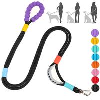 New Large Dog Adjustable Hands-Free Dog Leash, with Comfortable Padded Handle, Lockable Metal Clip, Cross-body Hands-Free Dur...