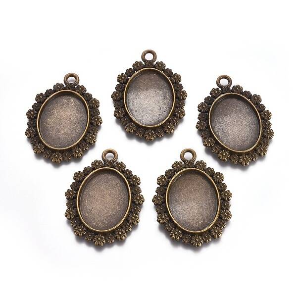 Alloy Pendant Cabochon Settings
