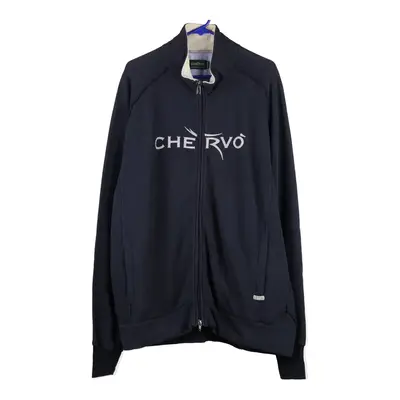 Chevro Spellout Zip Up - 2XL Navy Cotton