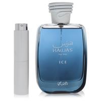 Rasasi Hawas Ice Travel Spray for Men – Fresh & Invigorating with Zesty Citrus & Cool Aquatic Notes – Perfect for Confide...