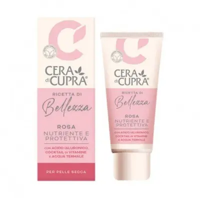 Cera di cupra Beauty Recipe Nourishing and Protective Rose Face Cream for Dry Skin Tube 75 ml