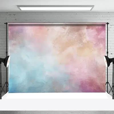 Purple Blue Brown Oil Paint Fine Art Photo Backdrop - Aperturee