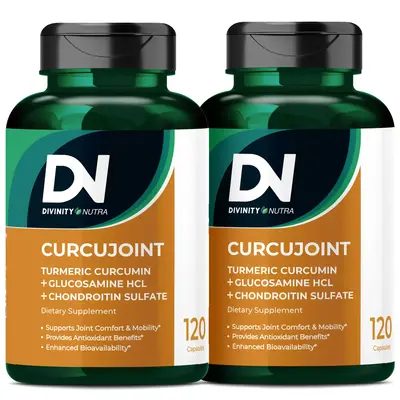 DN Joint Supplement with Turmeric Curcumin, Glucosamine, Chondroitin, Joint Mobility & Discomfort Relief and Inflammatory Res...