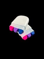 2 Bisexual Flag Color Marker - Party Accessories -  Reusable & good for LGBTQ+ Pride Parties - Mini Design with Lid - Easy to...