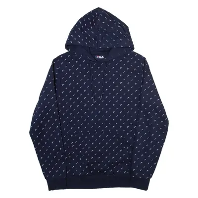 FILA Mens Blue Hoodie S