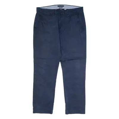TOMMY HILFIGER Chino Mens Trousers Blue Regular Straight W35 L30
