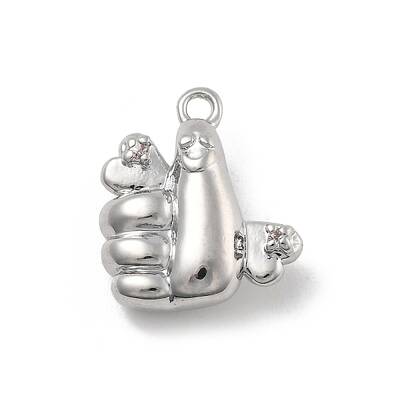 Brass Micro Pave Cubic Zirconia Pendants